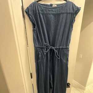 JCREW denim jumpsuit